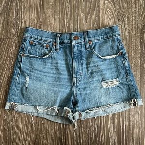 Madewell High Rise Denim Shorts